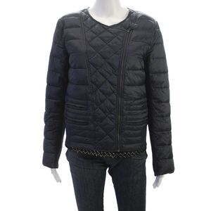Hotel Particulier Womens Puffer Jacket Blue Polyester Zip Size L
